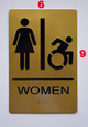 Sign Women ACCESSIBLE Restroom   ,