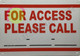 FOR ACCESS PLEASE Back