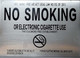 Sign No Smoking or Electronic Cigarette Use