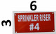 Sign Sprinkler Riser #4