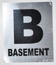 Basement Floor Number  Signage