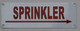 Sprinkler Right Arrow  Signage ,