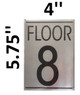 Sign FLOOR EIGHT 8  -Delicato line