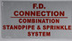 Sign F.D Connections Combination Standpipe & Sprinkler System  ( Reflective)
