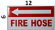 Sign FIRE Hose