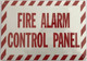 FIRE Alarm Control Panel  Signage