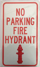 NO PARKING FIRE HYDRANT