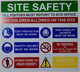 PPE  Signage - Site safety rule  Signage