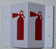 FIRE Extinguisher Symbol 3D Projection sinage/FIRE Extinguisher Symbol Hallway sinage