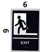 Sign EXIT door  ada-