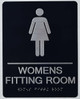 WOMEN 'S FITTING ROOM SIGNAGE