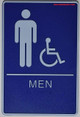 Sign ADA Men Restroom .