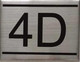 APARTMENT NUMBER sinage -4D -sinage