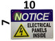 Sign Notice Electrical Panels Inside