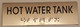 HOT WATER TANK- BRAILLE-STAINLESS STEEL SIGNAGE