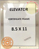 Elevator Permit Frame Lockable Frames