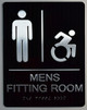 Sign Mens accessible Fitting Room - ADA Compliant