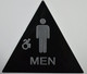 CA ADA Men Restroom accessible  Signage