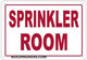 Sign Sprinkler Room