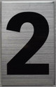 Apartment Number  Signage Two (2) (