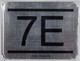 HPD Sign APARTMENT NUMBER Sign  7E