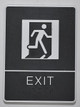 EXIT Sign- - BRAILLE PLASTIC ADA    Signage