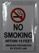 fd Sign 4 PCS -No Smoking Within 15 Feet Sticker