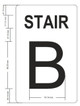 FD Sign STAIR B  GLOW IN THE DARK