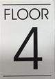 FLOOR NUMBER  Signage  - 4TH FLOOR  Signage