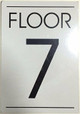 HPD SIGN FLOOR NUMBER   - 7TH FLOOR