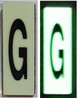HPD Sign PHOTOLUMINESCENT DOOR NUMBER G Sign HEAVY DUTY