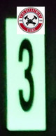 FD Sign PHOTOLUMINESCENT DOOR NUMBER 3 SIGN HEAVY DUTY