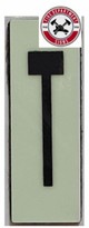 PHOTOLUMINESCENT DOOR NUMBER T SIGN HEAVY DUTY  Signage