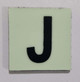Glow in dark Number J sign The Libert  Signage