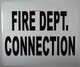 FD Sign FIRE Department Connection