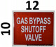 HPD SIGN Gas Bypass SHUTOFF Valve