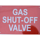 HPD SIGN Gas Shut-Off Valve