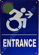 Entrance Right Arrow  Signage