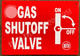 FD Sign Gas Shut of Valve  with Symbol