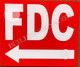 FDC Signage -FDC Left Arrow Signage