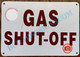 FD Sign Gas Shut-Off