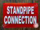 FD Sign Standpipe Connection