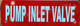 Sign Pump Inlet Valve