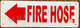 FD Sign FIRE Hose  Left