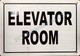 Sign Elevator Room