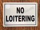 HPD Sign NO Loitering