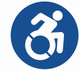 ADA ACCESSIBLE Door Sticker  Singange