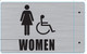 HPD Sign Women ACCESSABLE Restroom Projection - Women ACCESSABLE Restroom 3D