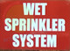 FD Sign Wet Standpipe System