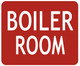 Boiler Room Signage